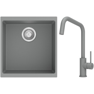 Set StrongSinks S3 (dřez Hron 430 Šedá + baterie Arda Šedá)