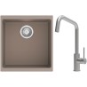 Set StrongSinks S3 (dřez Hron 430 Béžová + baterie Arda Nerez)