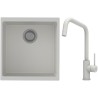Set StrongSinks S3 (dřez Hron 430 Bílá + baterie Arda Bílá)
