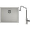 Set StrongSinks S3 (dřez Hron 530 Bílá + baterie Arda Nerez)