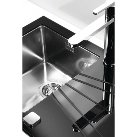 Kuchyňský dřez Alveus Glassix 20 černá/satin Kuchyňský dřez Alveus Glassix 20 černá/satin