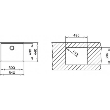Kuchyňský dřez Teka BE Linea RS15 50.40 X Nerez