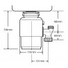 Drtič odpadu Blanco M56 standard - ISE, s pneuspínačem Drtič odpadu Blanco M56 standard - ISE, s pneuspínačem