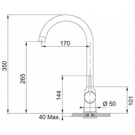 Kuchyňská baterie Franke FP 9000.084 Šedý kámen Kuchyňská baterie Franke FP 9000.084 Šedý kámen