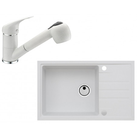 Set Alveus (dřez Intermezzo 130 White 11 + baterie AM 20 White 11 + dárek) Set Alveus (dřez Intermezzo 130 White 11 + baterie AM 20 White 11 + dárek)