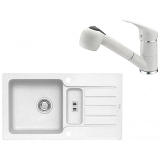 Set Alveus (dřez Niagara 70 White 11 + baterie AM 20 White 11)