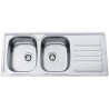 Kuchyňský dřez Sinks Okio 1200 DUO V 0,7 mm, leštěný