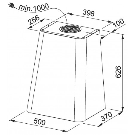 Odsavač par Franke Smart Deco FSMD 508 GN Zelená