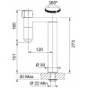 Kuchyňská baterie Franke Vital Tap Chrom/Gun Metal, pouze na filtrovanou vodu Kuchyňská baterie Franke Vital Tap Chrom/Gun Metal, pouze na filtrovanou vodu