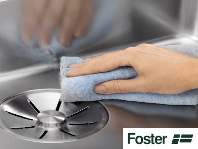 Čištění a údržba nerezových dřezů FOSTER